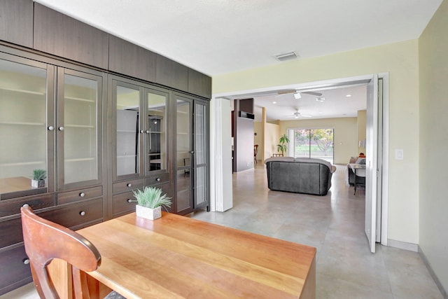 1541 SW 102nd Ter, Davie, FL 33324 - dining room with ceiling fan and baseboards