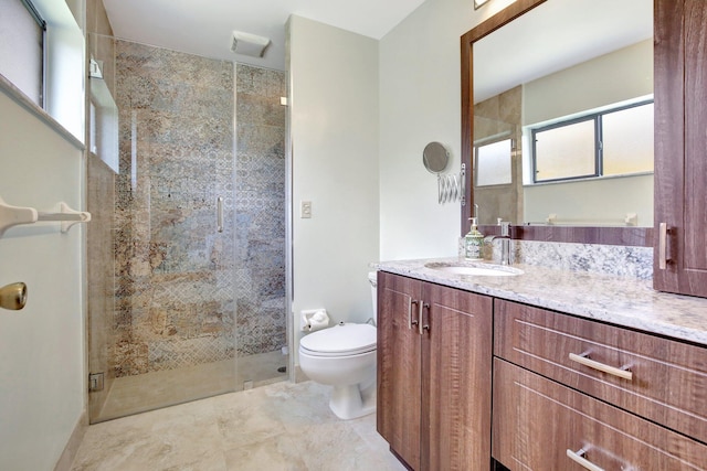 1541 SW 102nd Ter, Davie, FL 33324 - bathroom with toilet, vanity, and a shower stall