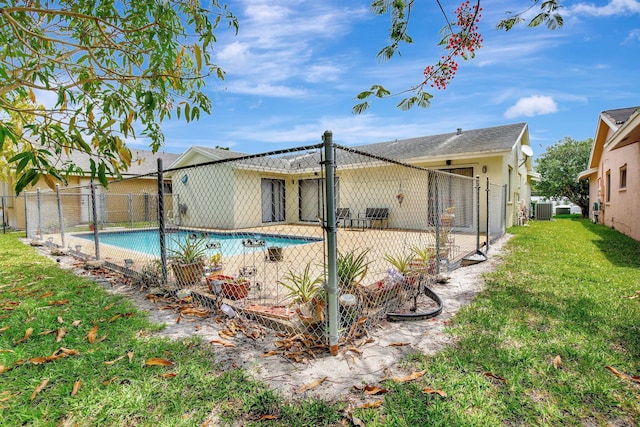 1541 SW 102nd Ter, Davie, FL 33324 - view of pool featuring central air condition unit and a patio