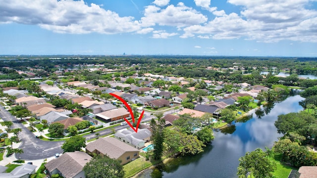 1541 SW 102nd Ter, Davie, FL 33324 - aerial view of residential area with a nearby body of water