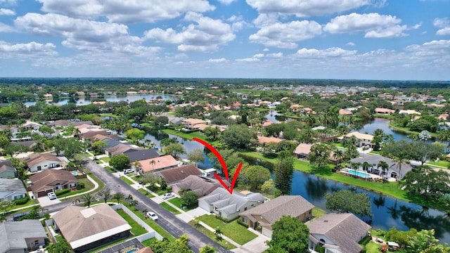 1541 SW 102nd Ter, Davie, FL 33324 - aerial view of residential area with a large body of water