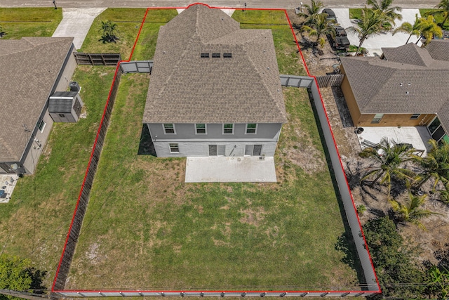 412 SW Dailey Ave, Port Saint Lucie, FL 34953 - aerial view of property and surrounding area with property parcel outlined