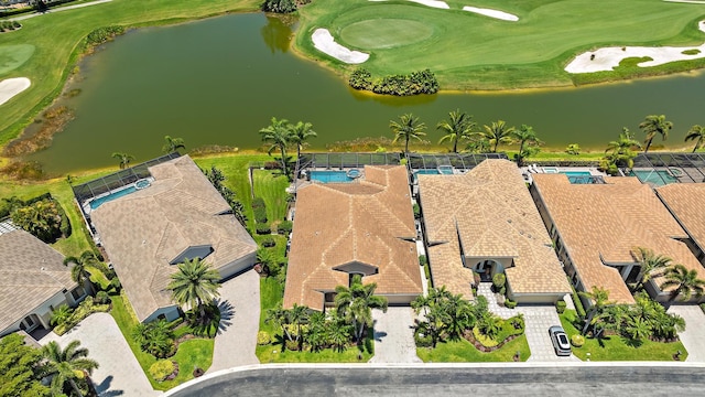 7731 Blue Heron Way, West Palm Beach, FL 33412 - bird's eye view of a golf club and a nearby body of water