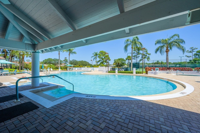 community pool featuring a patio