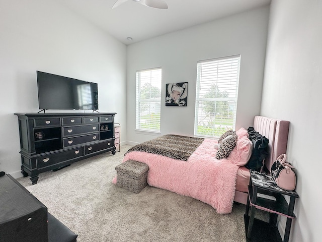 9865 SW Meridian Way, Stuart, FL 34997 - carpeted bedroom featuring ceiling fan and baseboards