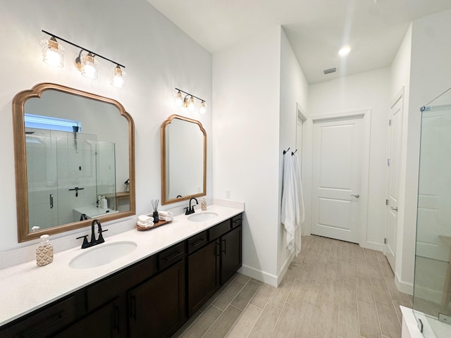 9865 SW Meridian Way, Stuart, FL 34997 - full bath with a shower stall and double vanity