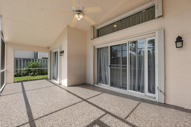 22831 Royal Crown Ter, Boca Raton, FL 33433 - view of patio with a ceiling fan