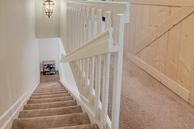 6936 Stoney Creek Cir, Lake Worth, FL 33467 - stairs featuring carpet floors
