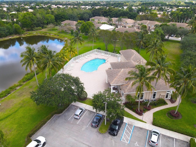 6936 Stoney Creek Cir, Lake Worth, FL 33467 - bird's eye view of a large body of water and a pool area