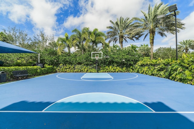 view of sport court with community basketball court