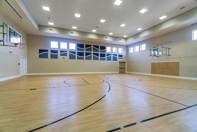 view of basketball court featuring community basketball court