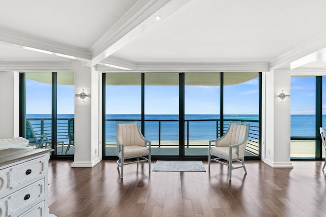 250 S Ocean Blvd Unit 2H, Boca Raton, FL 33432 - sunroom with a water view
