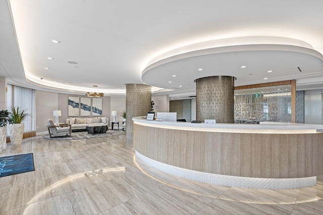 250 S Ocean Blvd Unit 2H, Boca Raton, FL 33432 - reception area with recessed lighting