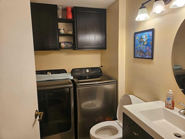 24 Bedford Ct Unit A, Royal Palm Beach, FL 33411 - washroom with separate washer and dryer