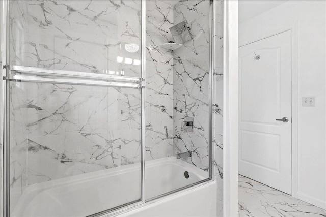 16931 N 78th Rd N, The Acreage, FL 33470 - full bath featuring combined bath / shower with glass door and marble look tile flooring