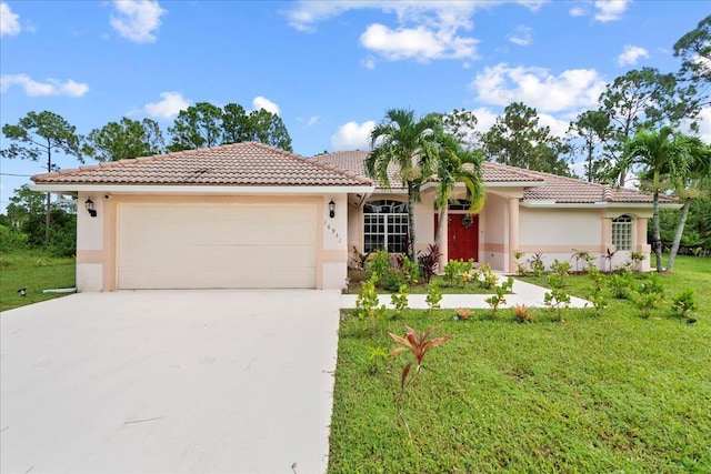 16931 N 78th Rd N, The Acreage, FL 33470 - view of front of home featuring stucco siding, a garage, driveway, and a tile roof