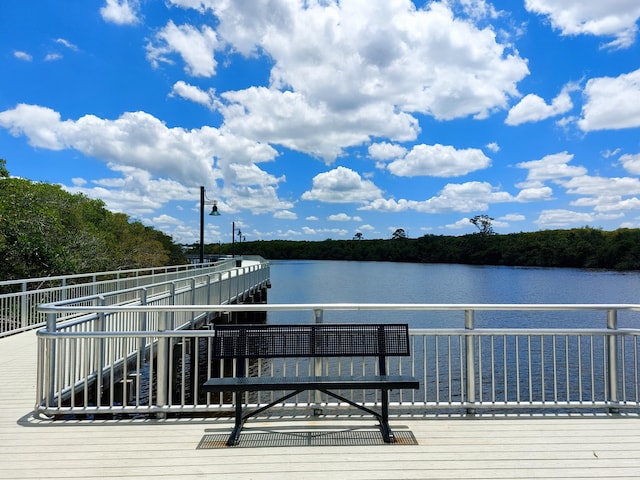1614 SW Sylvester Ln, Port Saint Lucie, FL 34984 - dock featuring a water view