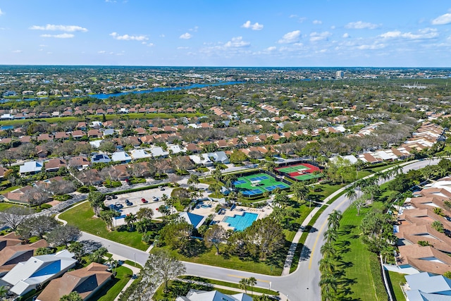 150 Beach Summit Ct, Jupiter, FL 33477 - aerial view of property and surrounding area with nearby suburban area