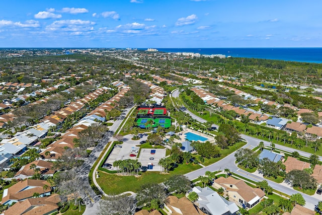 150 Beach Summit Ct, Jupiter, FL 33477 - aerial view of property's location with a large body of water and nearby suburban area