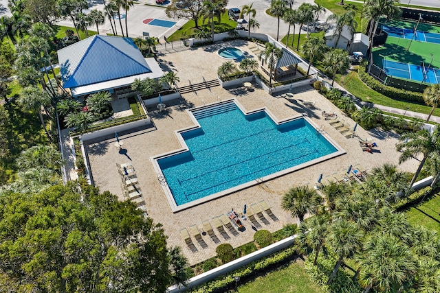 150 Beach Summit Ct, Jupiter, FL 33477 - bird's eye view of a pool area
