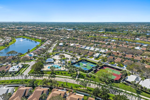 150 Beach Summit Ct, Jupiter, FL 33477 - aerial overview of property's location with a nearby body of water and nearby suburban area