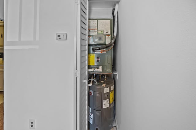 300 NW 30th Ct Unit 202, Pompano Beach, FL 33064 - utility room featuring electric water heater
