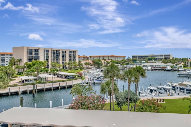 2697 N Ocean Blvd Unit 407-F, Boca Raton, FL 33431 - water view with a dock