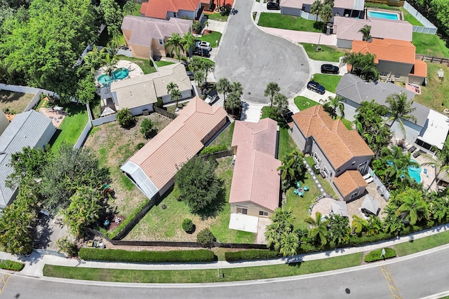 8066 Stirrup Cay Ct, Boynton Beach, FL 33436 - aerial view of property's location featuring a pool and nearby suburban area