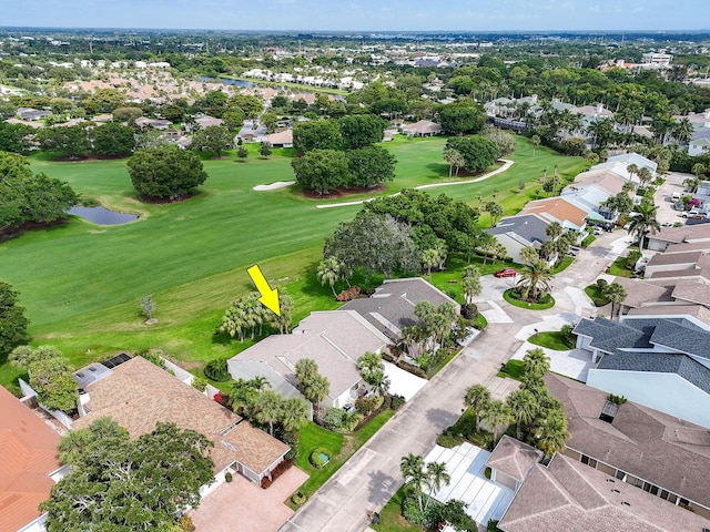 17187 Bay St, Jupiter, FL 33477 - aerial view of residential area with a large body of water and a golf course
