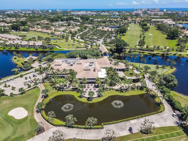 17187 Bay St, Jupiter, FL 33477 - aerial view of residential area with a large body of water and a golf club