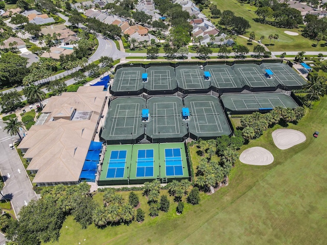 17187 Bay St, Jupiter, FL 33477 - aerial perspective of suburban area with a golf club