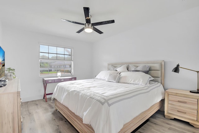 10164 40th Way S Unit 256, Boynton Beach, FL 33436 - bedroom with light wood-style floors and ceiling fan