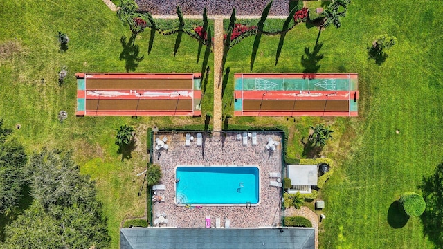 10164 40th Way S Unit 256, Boynton Beach, FL 33436 - bird's eye view of a pool