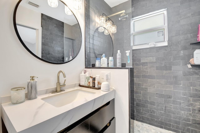 4838 Palmbrooke Cir, West Palm Beach, FL 33417 - full bathroom featuring walk in shower and vanity