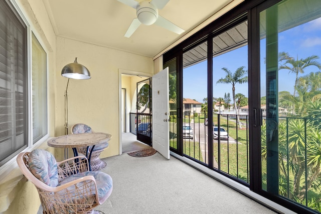 3561 Pine Tree Ct Unit A-2, Greenacres, FL 33463 - sunroom / solarium with ceiling fan