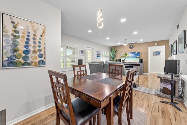 3561 Pine Tree Ct Unit A-2, Greenacres, FL 33463 - dining area featuring light wood finished floors, recessed lighting, and baseboards