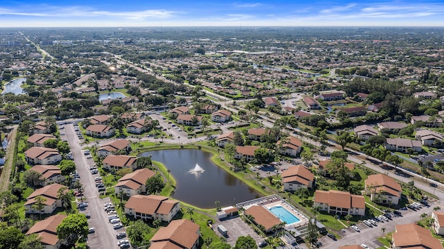 3561 Pine Tree Ct Unit A-2, Greenacres, FL 33463 - aerial view of property and surrounding area featuring a nearby body of water and nearby suburban area