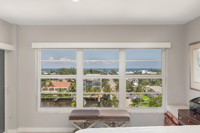 400 Seasage Dr Unit 805, Delray Beach, FL 33483 - living area with a water view and plenty of natural light