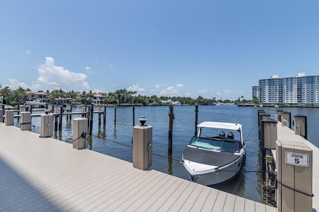 400 Seasage Dr Unit 805, Delray Beach, FL 33483 - dock featuring a water view