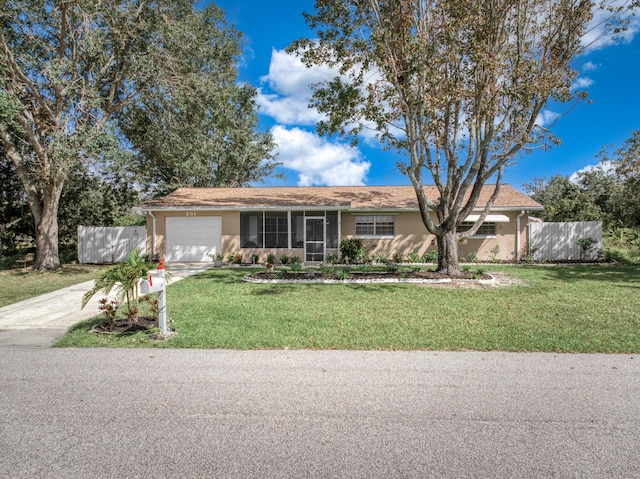251 Grape Rd NW, Lake Placid, FL 33852 - ranch-style home with concrete driveway, an attached garage, and stucco siding
