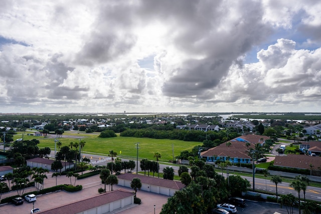 aerial perspective of suburban area