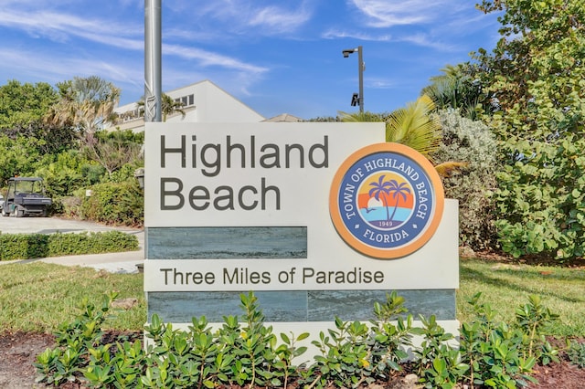 3100 S Ocean Blvd Unit 620, Highland Beach, FL 33487 - view of community / neighborhood sign