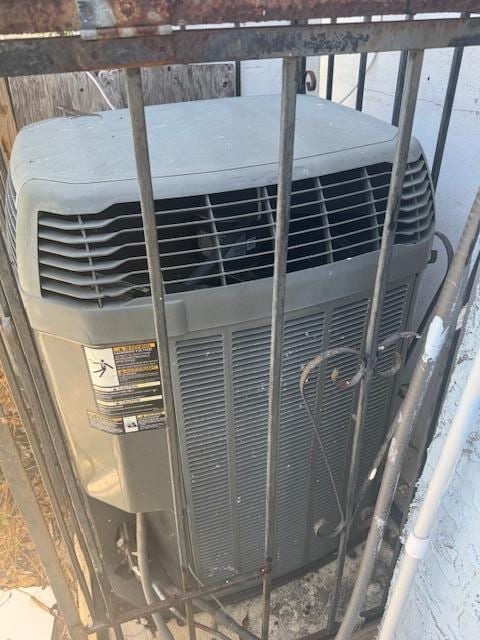 exterior view of central AC unit