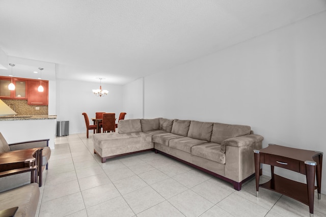 250 NE 20th St Unit 1220, Boca Raton, FL 33431 - living room with a chandelier and light tile patterned floors