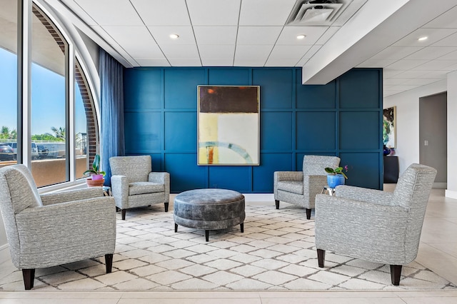 1180 S Ocean Blvd Unit 7B, Boca Raton, FL 33432 - common area featuring a decorative wall and recessed lighting