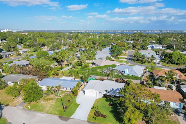 aerial view of residential area