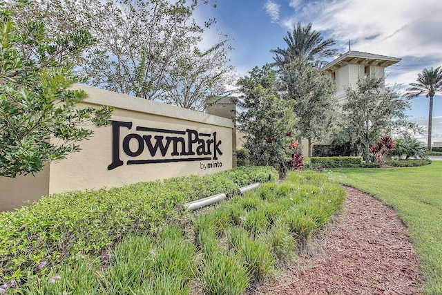 11416 SW Lake Park Dr, Port Saint Lucie, FL 34987 - community / neighborhood sign with a yard