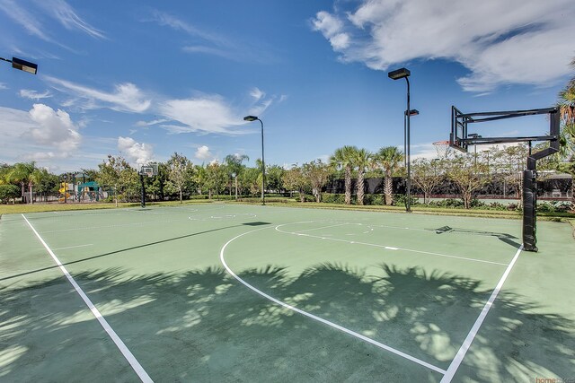 11416 SW Lake Park Dr, Port Saint Lucie, FL 34987 - view of basketball court with community basketball court