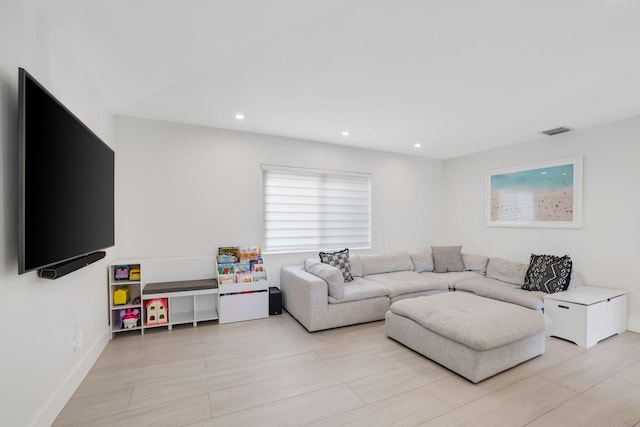 5830 SW 51st Ter, Miami, FL 33155 - living area with recessed lighting and baseboards