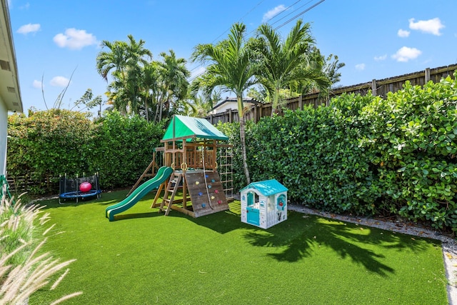 5830 SW 51st Ter, Miami, FL 33155 - view of jungle gym with a trampoline